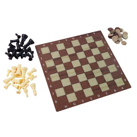 Chess Checkers 2-in-1 Travel Game - (1 Set)