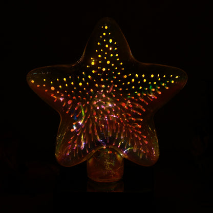 Star-shaped 3d Illusion Decorative Led Night Lamp (1 Pc)
