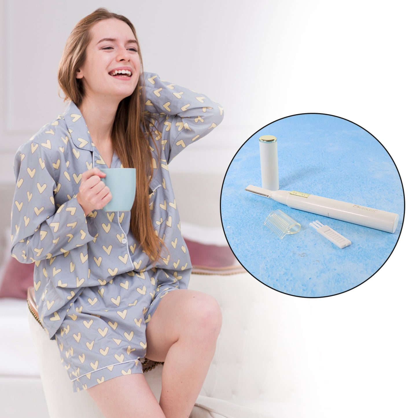 Mini Electric Eyebrow  Facial Hair Trimmer - (Set)